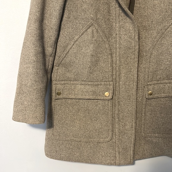 J. Crew Wool Hooded Parka - Picture 2 of 3